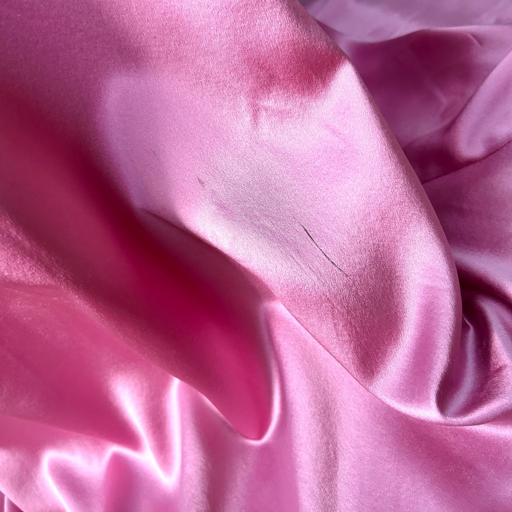 Badgley Mischka Rose Pink Knotted Silk Gown, Size 10 - Picture 16 of 16